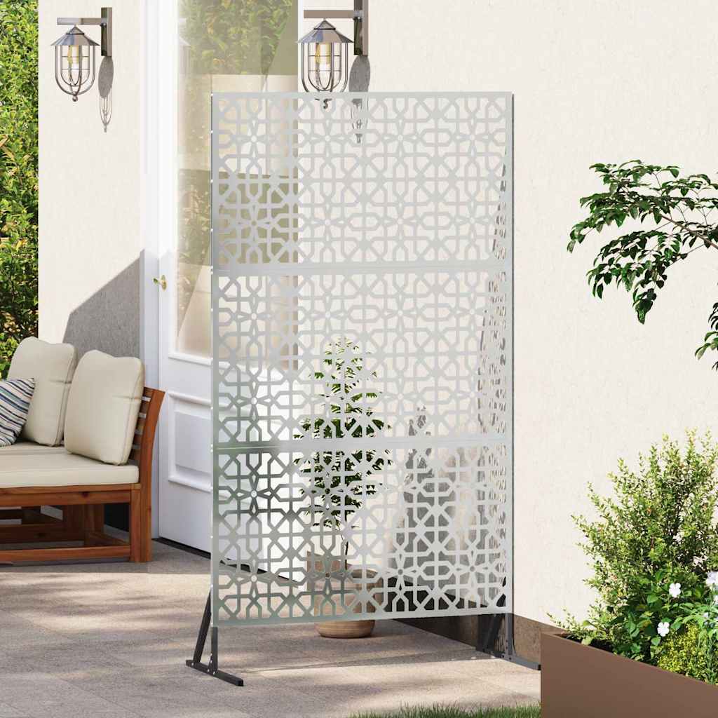 Vidaxx mampara de privacidad gris 100 x 50 x 180 cm acero