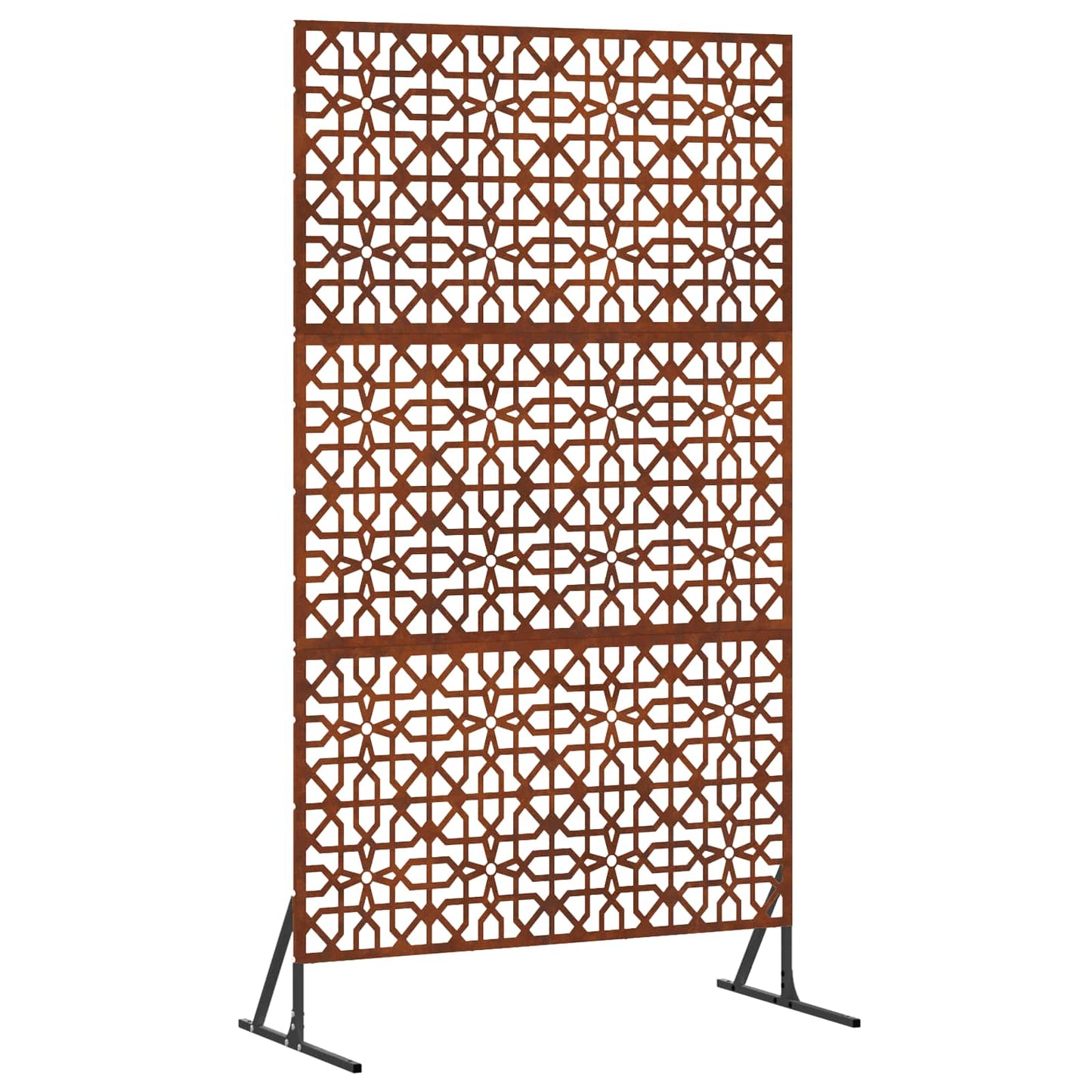 Vidaxl privacyscherm grijs 100 x 50 x 180 cm cortenstaal