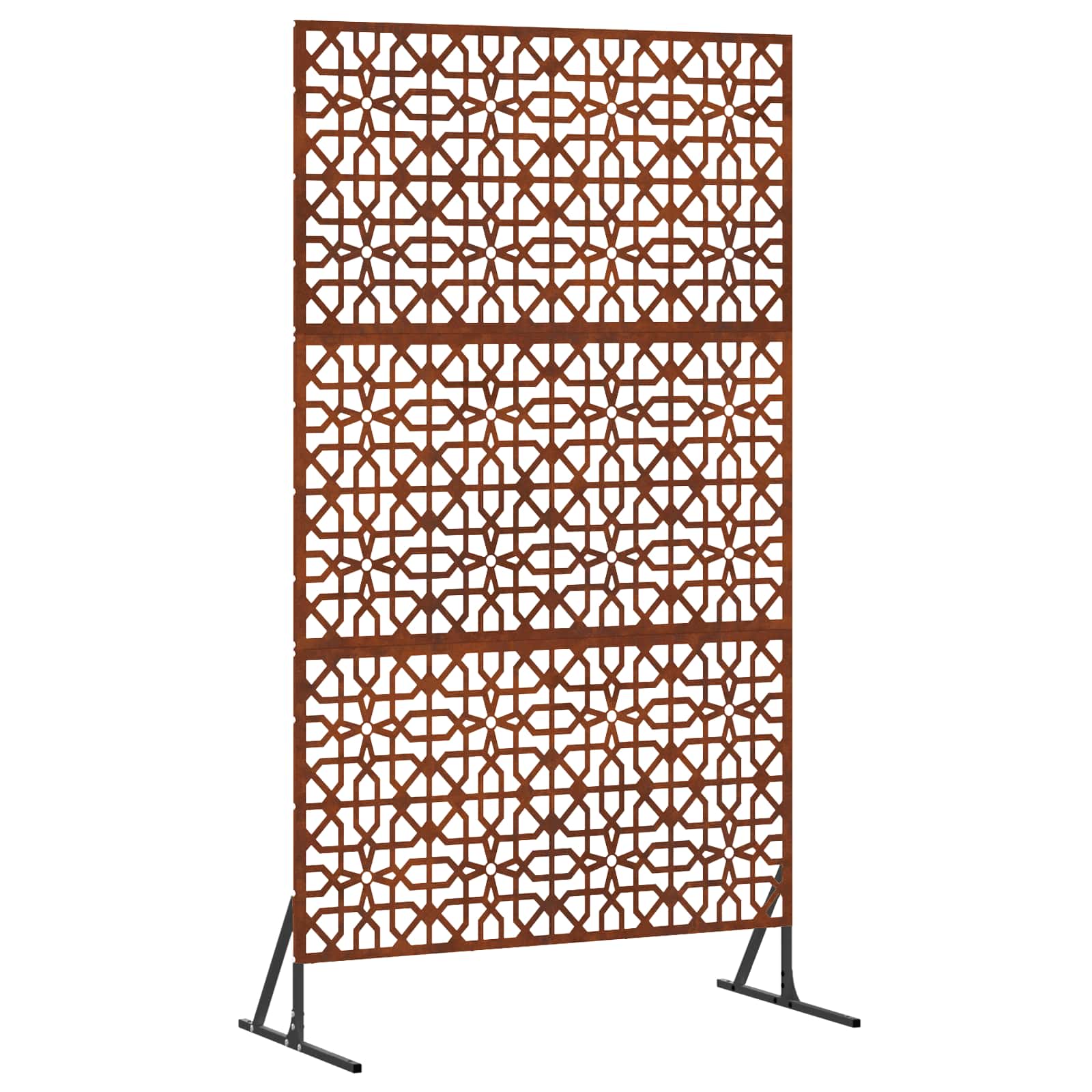 Vidaxl privacyscherm grijs 100 x 50 x 180 cm cortenstaal