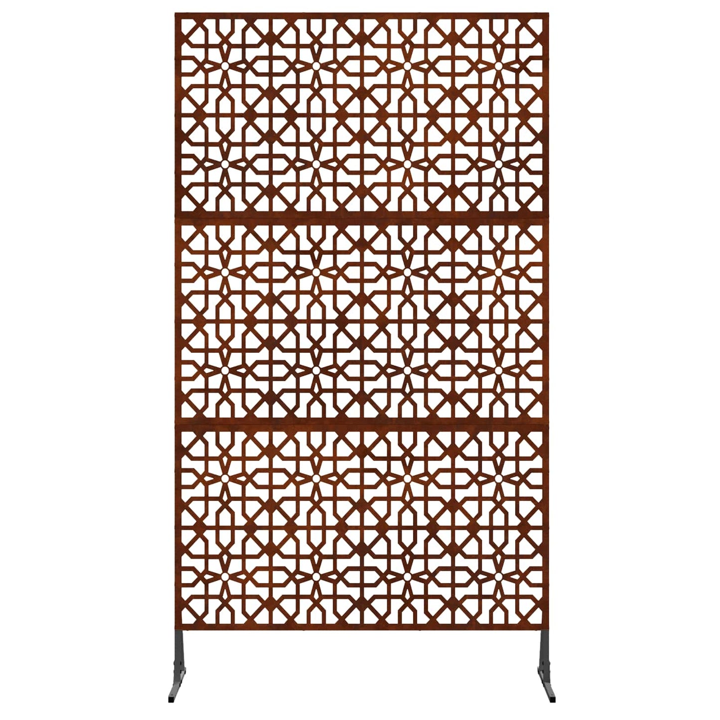 Vidaxl privacyscherm grijs 100 x 50 x 180 cm cortenstaal