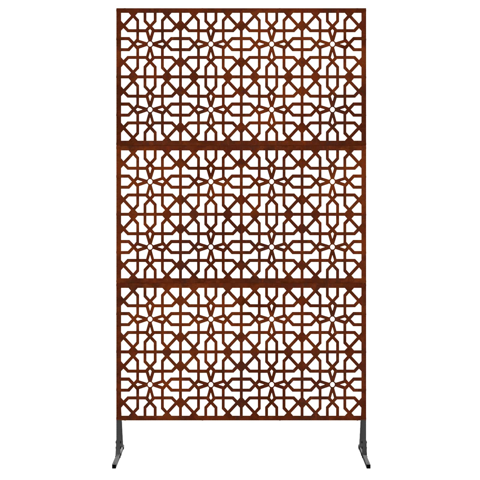 Frangivista Vidaxx grigio 100 x 50 x 180 cm in acciaio corten
