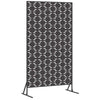 Vidaxl privacyscherm zwart 100 x 50 x 180 cm staal