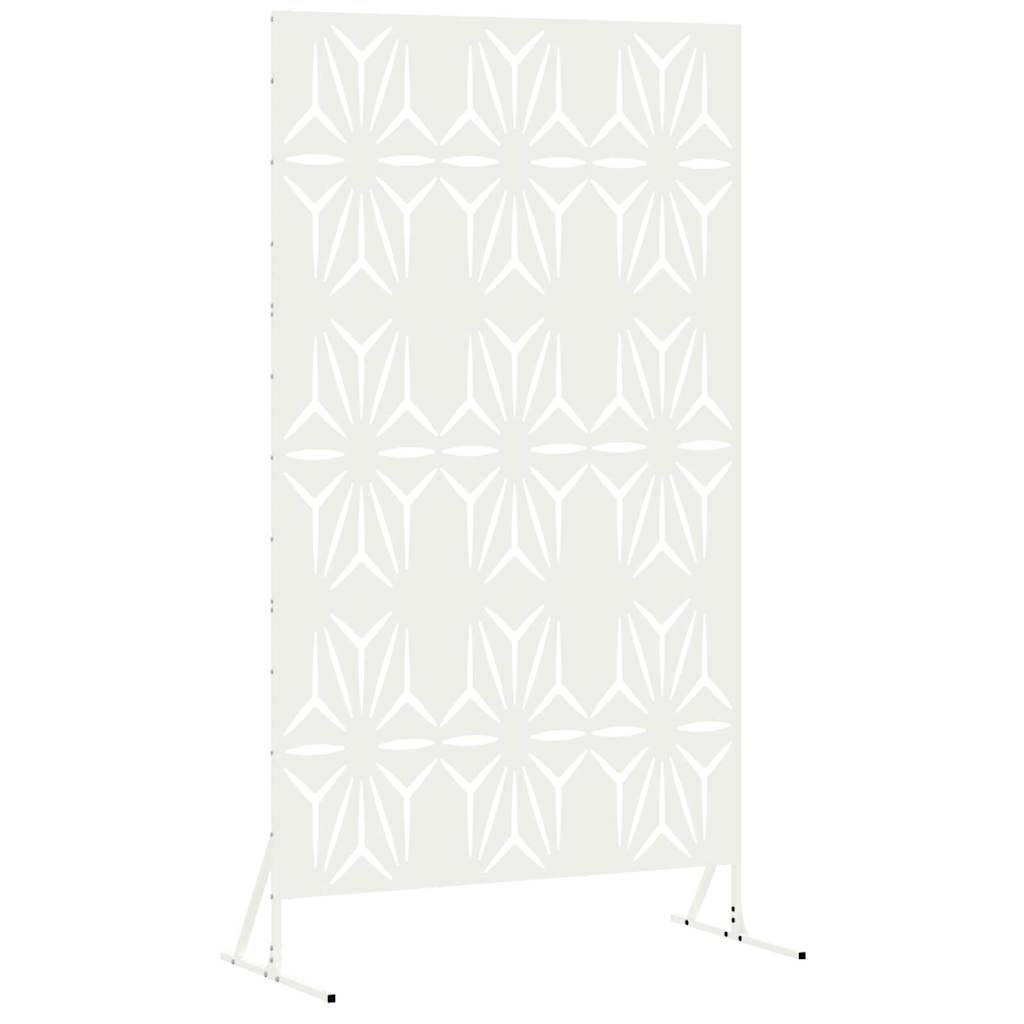 Vidaxx mampara de privacidad blanco 100 x 50 x 180 cm acero