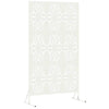 Vidaxl privacyscherm wit 100 x 50 x 180 cm staal