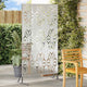Vidaxl privacyscherm grijs 100 x 50 x 180 cm staal