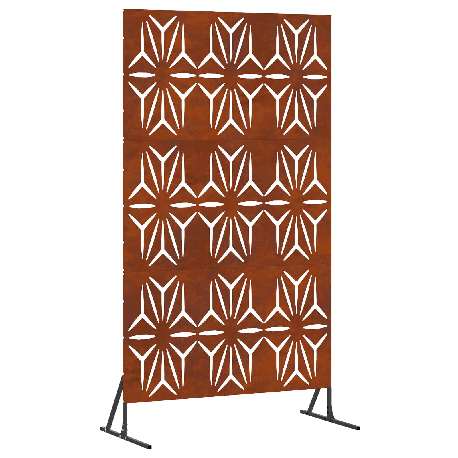 Vidaxl privacyscherm grijs 100 x 50 x 180 cm cortenstaal