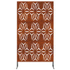 Vidaxl privacyscherm grijs 100 x 50 x 180 cm cortenstaal