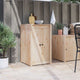 Vidaxl keukendeur bruin eiken 50 x 9 x 82 cm massief grenenhout