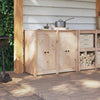 Vidaxl keukendeur 2 pcs crème 50 x 9 x 82 cm massief grenenhout