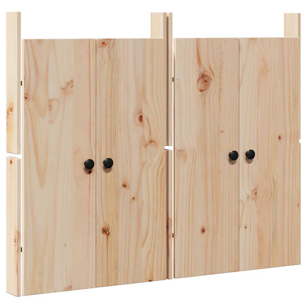 Vidaxl keukendeur 2 pcs crème 50 x 9 x 82 cm massief grenenhout