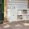 Vidaxl keukendeur wit 50 x 9 x 82 cm massief grenenhout