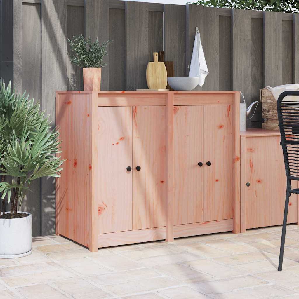 Anta da cucina VidaXL 2 pezzi marrone 50 x 9 x 82 cm in massello di abete Douglas