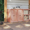 Anta da cucina VidaXL 2 pezzi marrone 50 x 9 x 82 cm in massello di abete Douglas