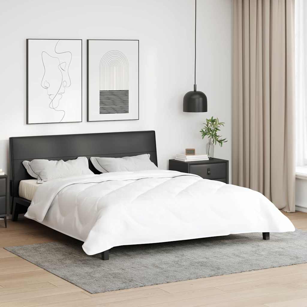 Vidaxl zomer dekbed wit 220 x 200 x 3 cm polyester