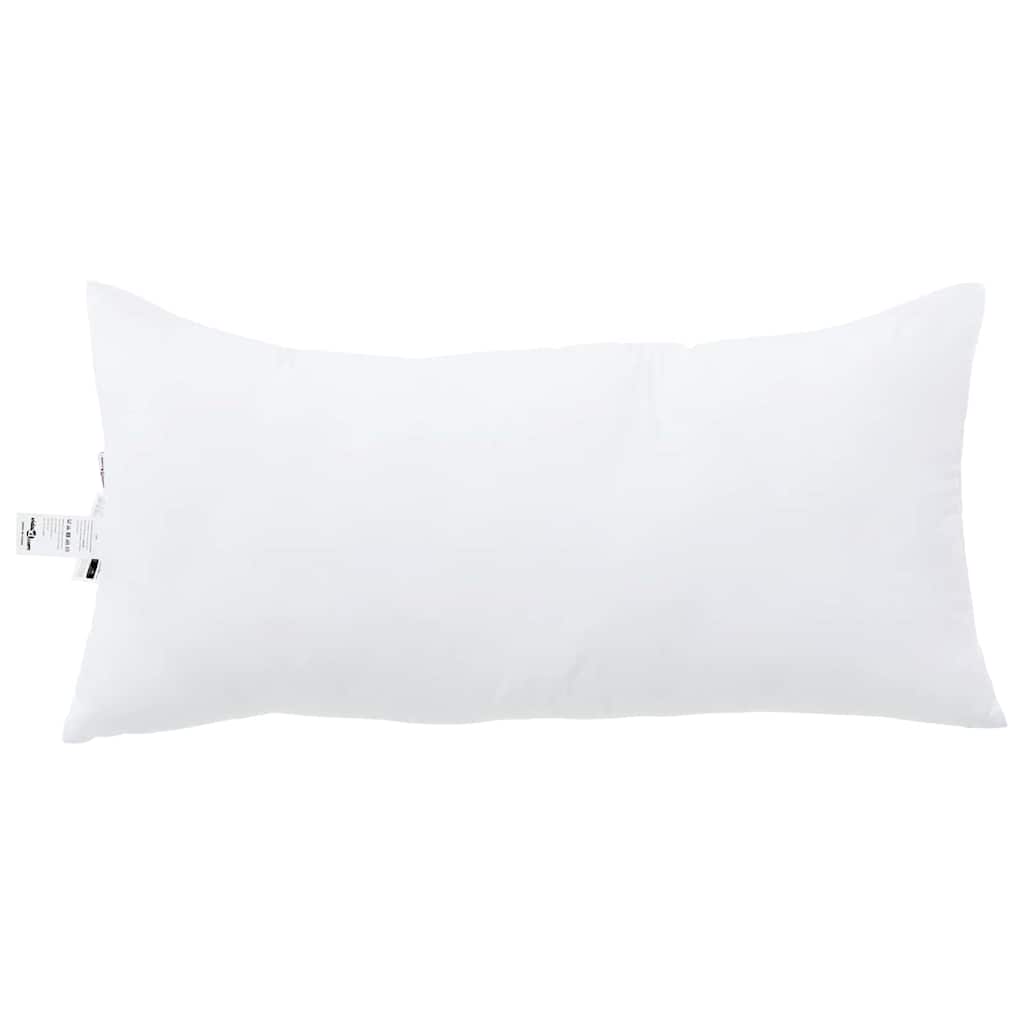 Vidaxl hoofdkussen met kussen wit 61 x 41 x 20 cm polyester