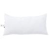 Vidaxl hoofdkussen met kussen wit 61 x 41 x 20 cm polyester