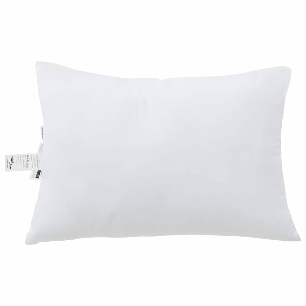 Vidaxl hoofdkussen met kussen wit 61 x 41 x 20 cm polyester