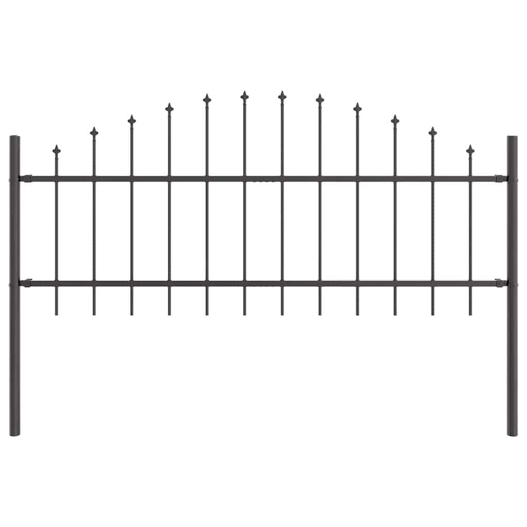 Vidaxl tuinhek grijs 170 x 140 cm gepoedercoat staal