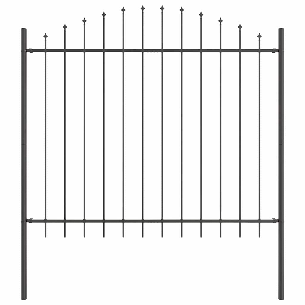 Vidaxl tuinhek grijs 170 x 190 cm gepoedercoat staal