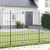 Vidaxl tuinhek grijs 170 x 215 cm gepoedercoat staal