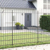 Recinzione da giardino Vidaxx grigia 170 x 225 cm in acciaio verniciato a polvere