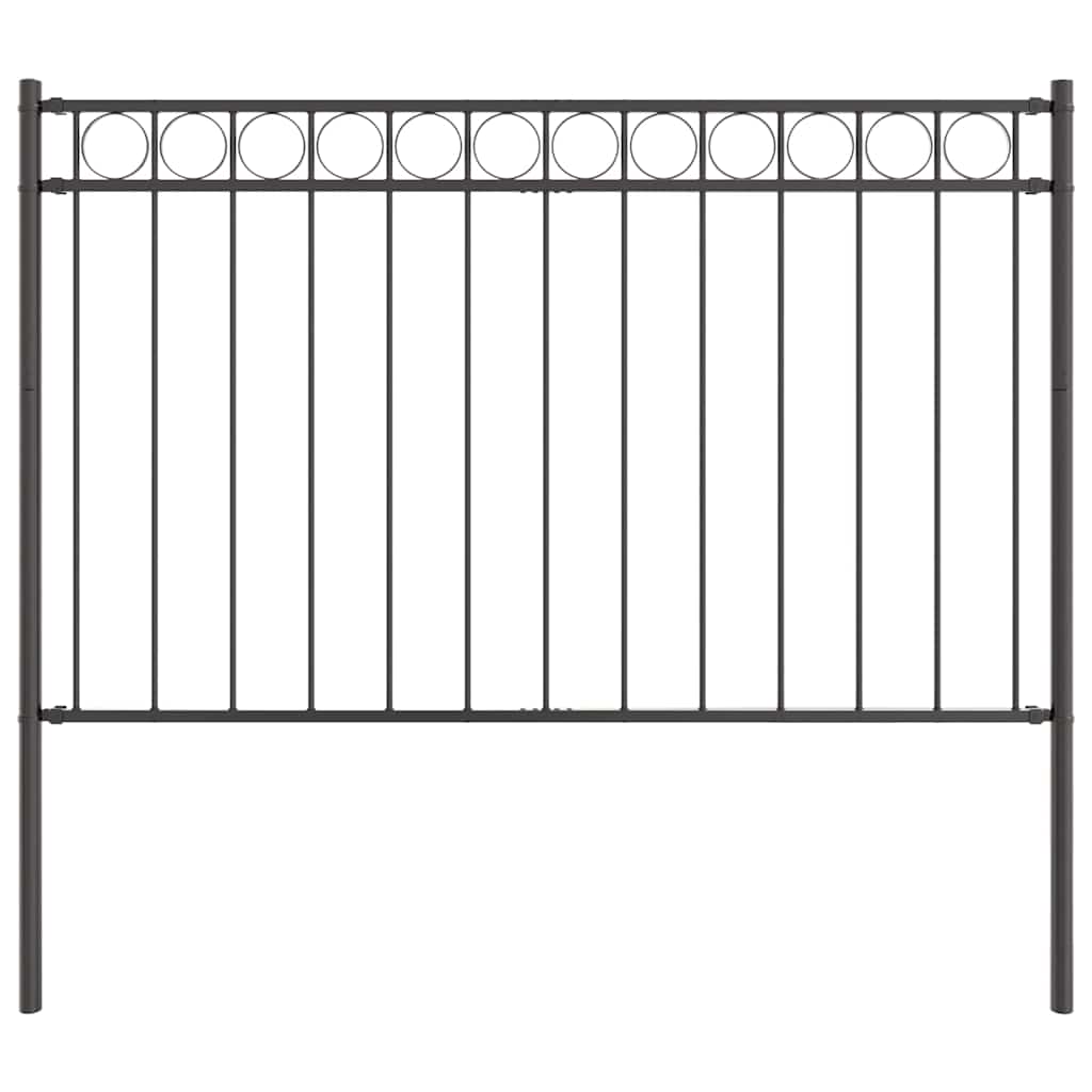 Vidaxl hecelement grijs 170 x 130 cm staal