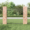 Vidaxl hecelement grijs 170 x 120 cm staal
