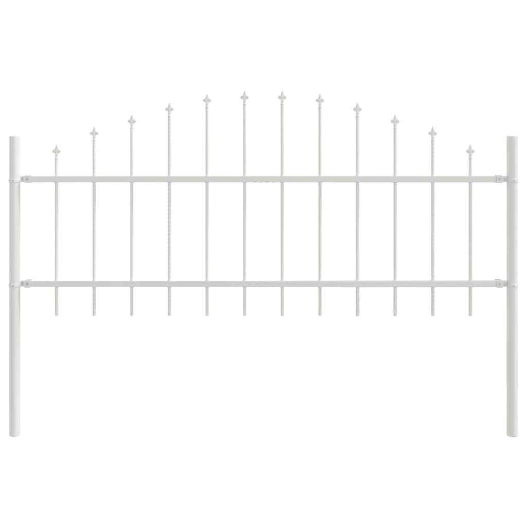Vidaxl tuinhek wit 170 x 140 cm gepoedercoat staal