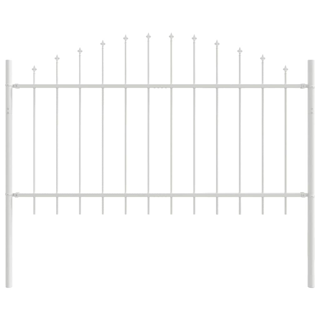 Vidaxl tuinhek wit 170 x 140 cm gepoedercoat staal