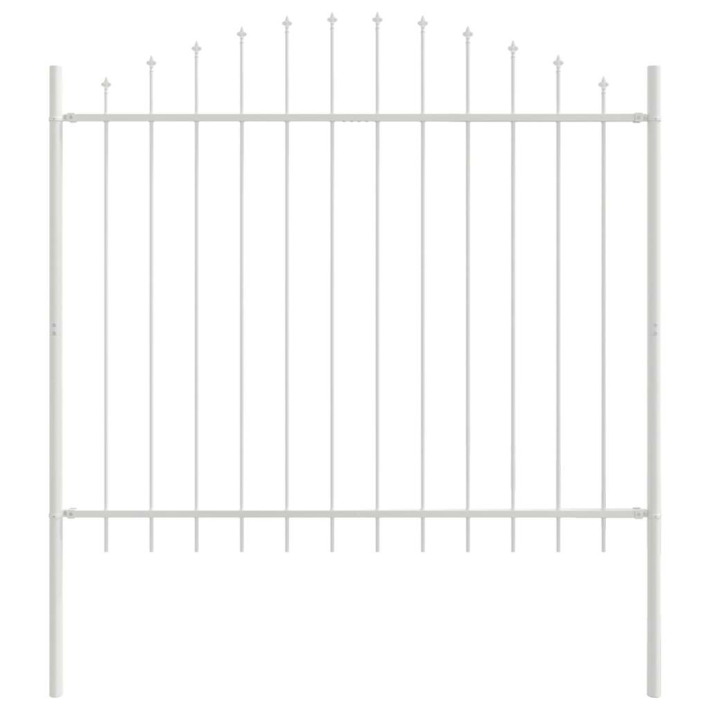 Vidaxl tuinhek wit 170 x 190 cm gepoedercoat staal
