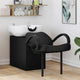 Poltrona shampoo VidaXL bianco e nero 63 x 141 x 92 cm PVC