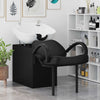 Poltrona shampoo VidaXL bianco e nero 63 x 141 x 92 cm PVC