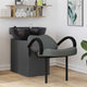 Vidaxl shampoo stoel donkergrijs en zwart 63 x 141 x 92 cm stof
