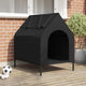 Vidaxxl casita para mascotas negra 110 x 75 x 90 cm acero