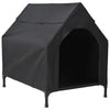 Vidaxl huis voor huisdieren zwart 110 x 75 x 90 cm staal
