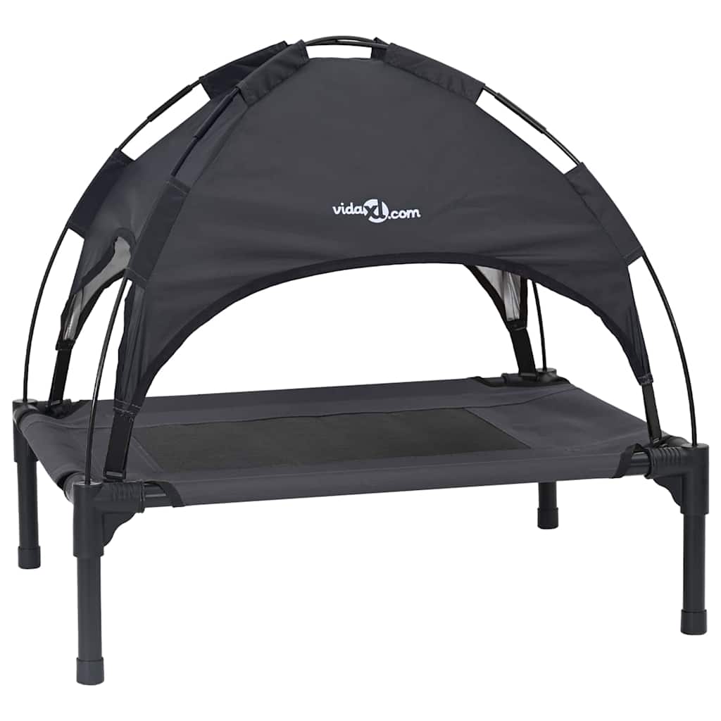 Vidaxl hondenbed zwart 62 x 48 x 61 cm staal