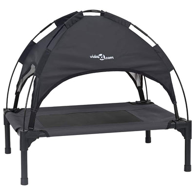 Vidaxl hondenbed zwart 62 x 48 x 61 cm staal