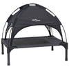 Vidaxxl cama para perros negro 62 x 48 x 61 cm acero