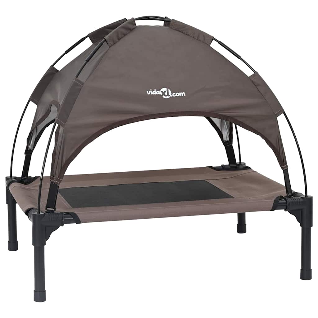 Vidaxl hondenbed bruin 62 x 48 x 61 cm staal