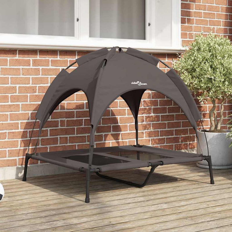 Vidaxl cama para perros marrón 92 x 77 x 82,5 cm acero