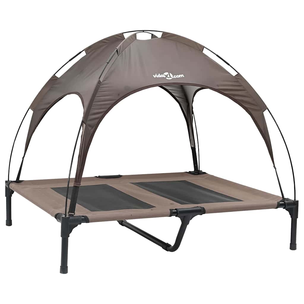 Vidaxl hondenbed bruin 92 x 77 x 82,5 cm staal