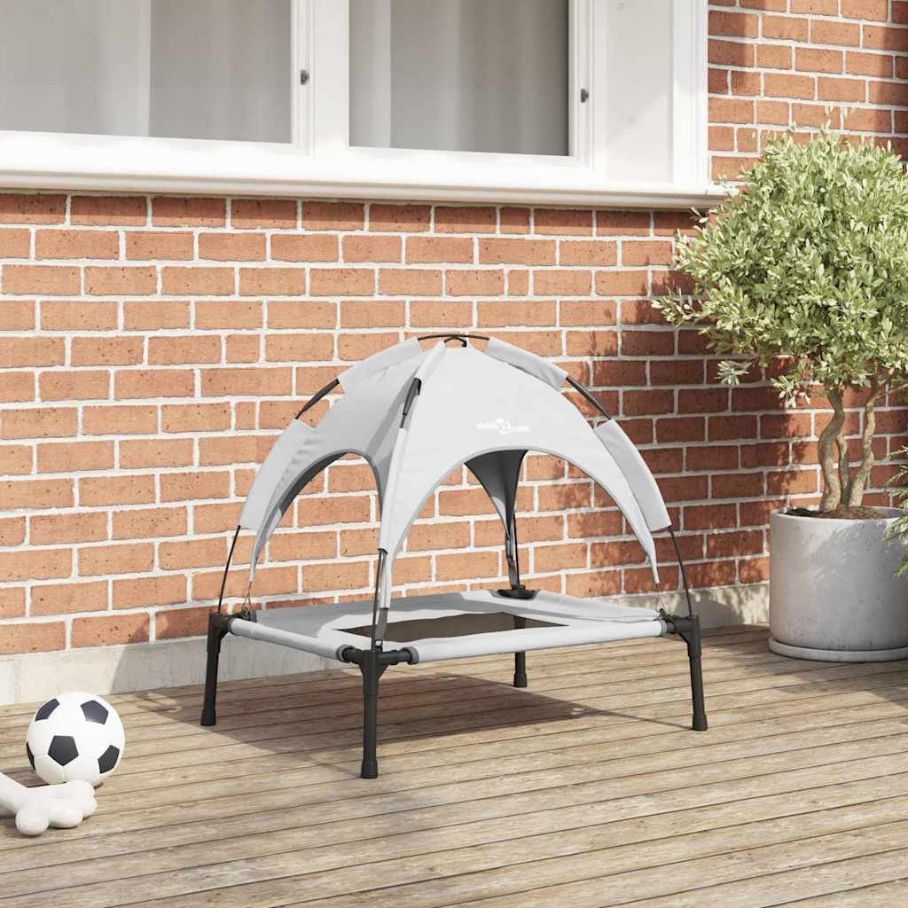 Letto per cani Vidaxl grigio argento 62 x 48 x 61 cm in acciaio