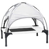 Vidaxl hondenbed zilvergrijs 62 x 48 x 61 cm staal