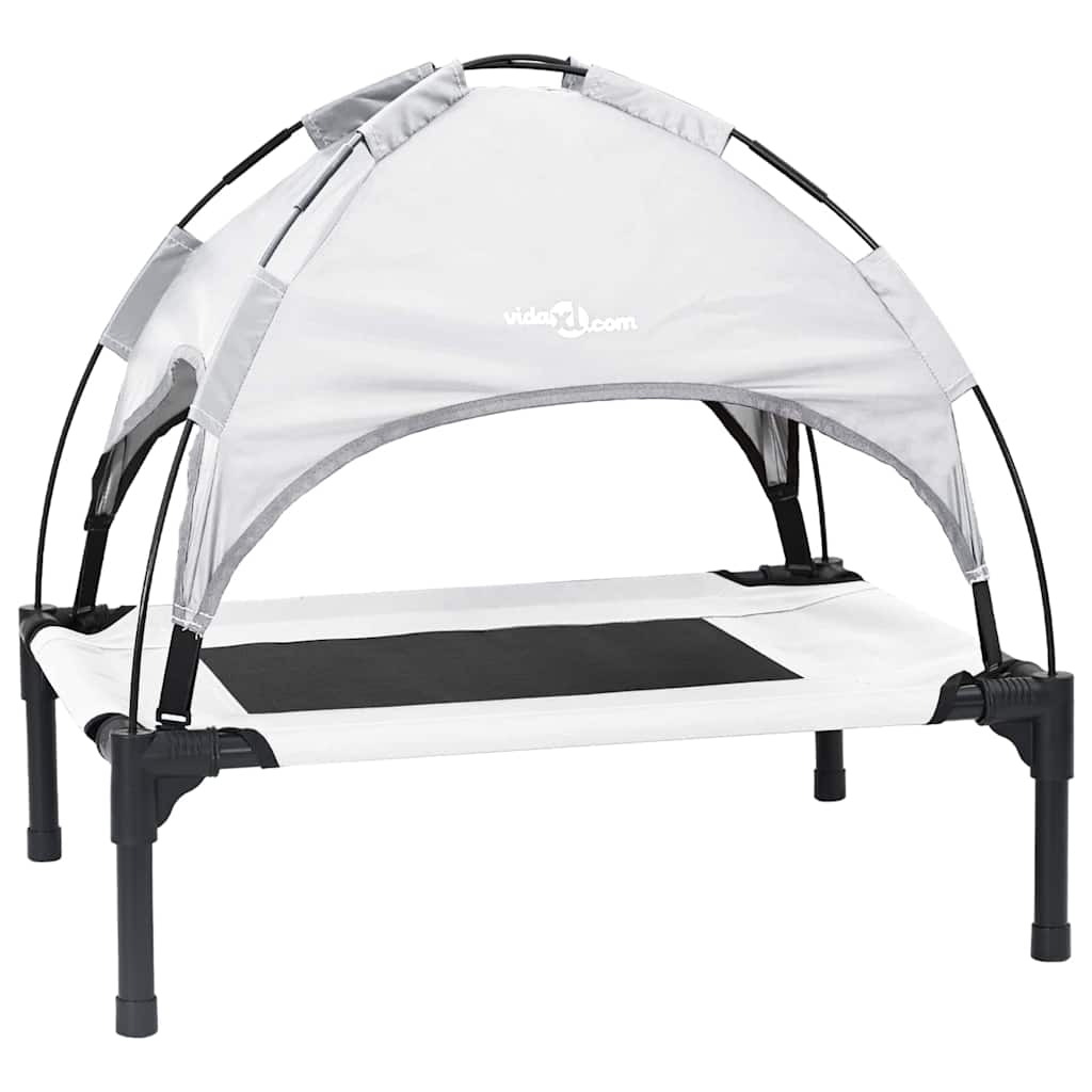 Letto per cani Vidaxl grigio argento 62 x 48 x 61 cm in acciaio