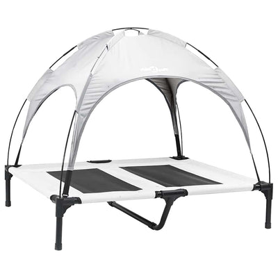Vidaxl hondenbed zilvergrijs 92 x 77 x 82,5 cm staal