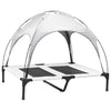 Vidaxl hondenbed zilvergrijs 92 x 77 x 82,5 cm staal
