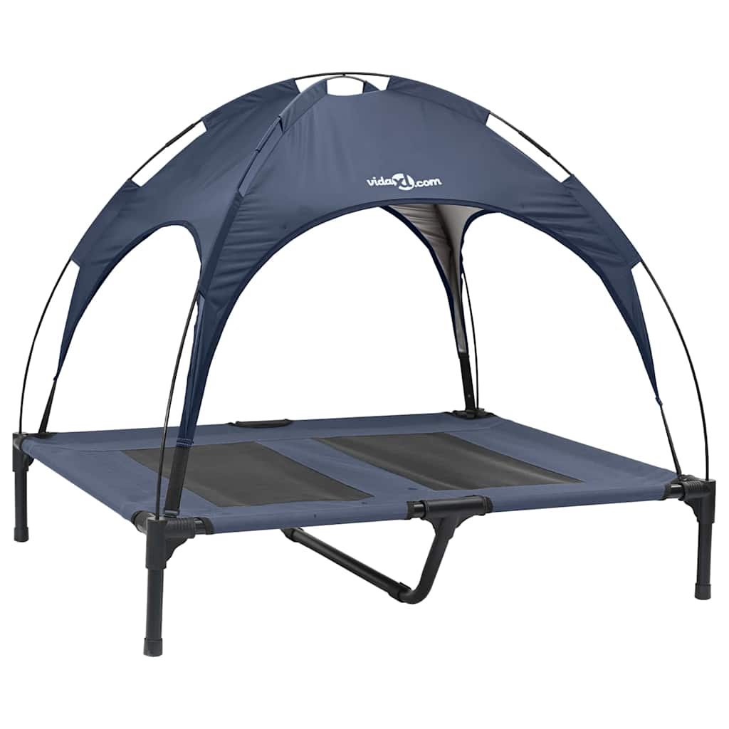Vidaxl hondenbed marineblauw 92 x 77 x 82,5 cm staal