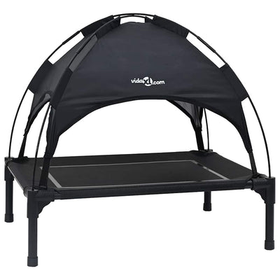Vidaxl hondenbed zwart 71 x 64 x 71 cm staal