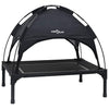 Vidaxl hondenbed zwart 71 x 64 x 71 cm staal