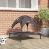 Vidaxl cama para perros marrón 71 x 64 x 71 cm acero